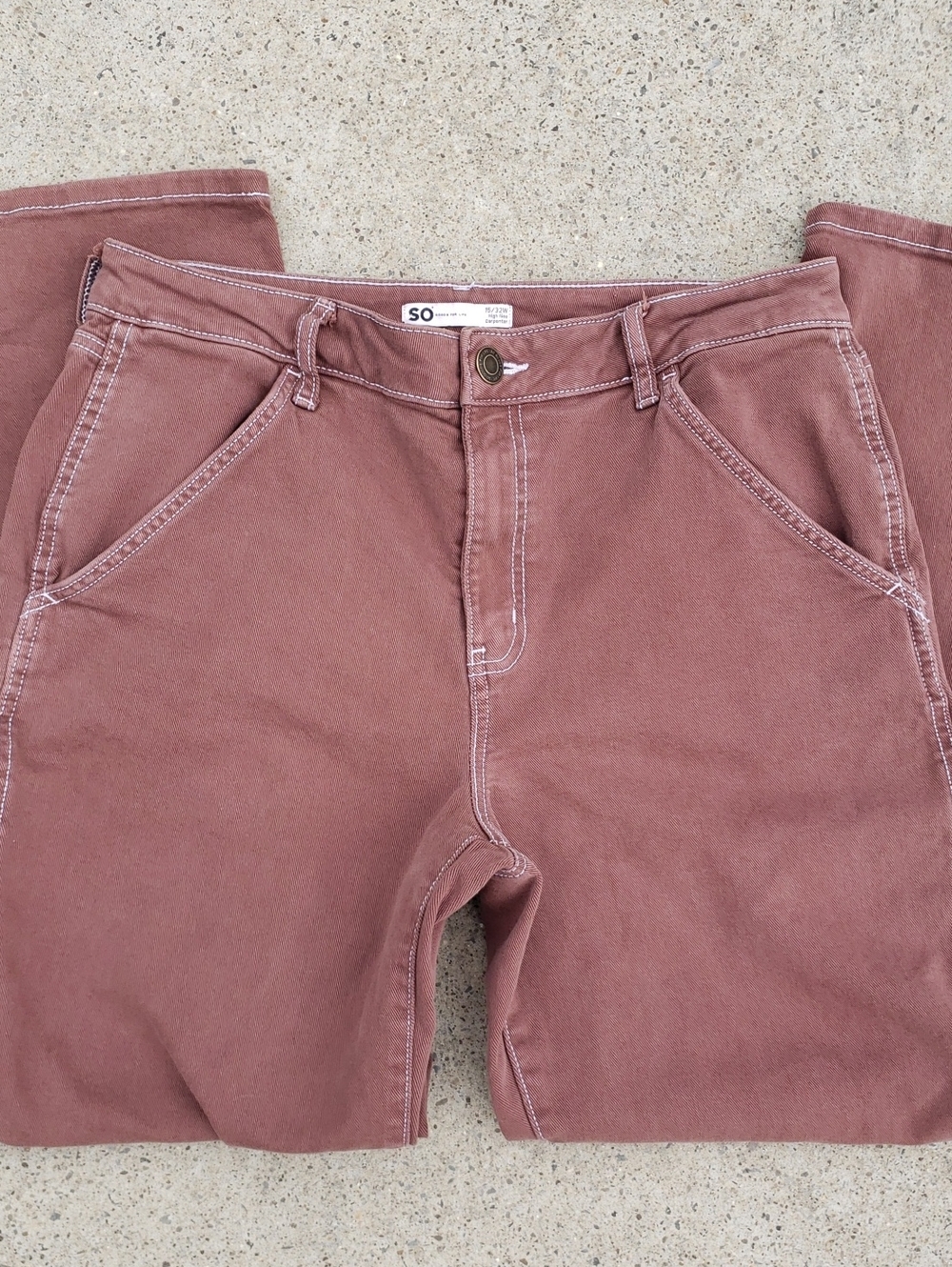 SO Goods For Life KOHLS High Rise Carpenter Jeans Pants 15 32W